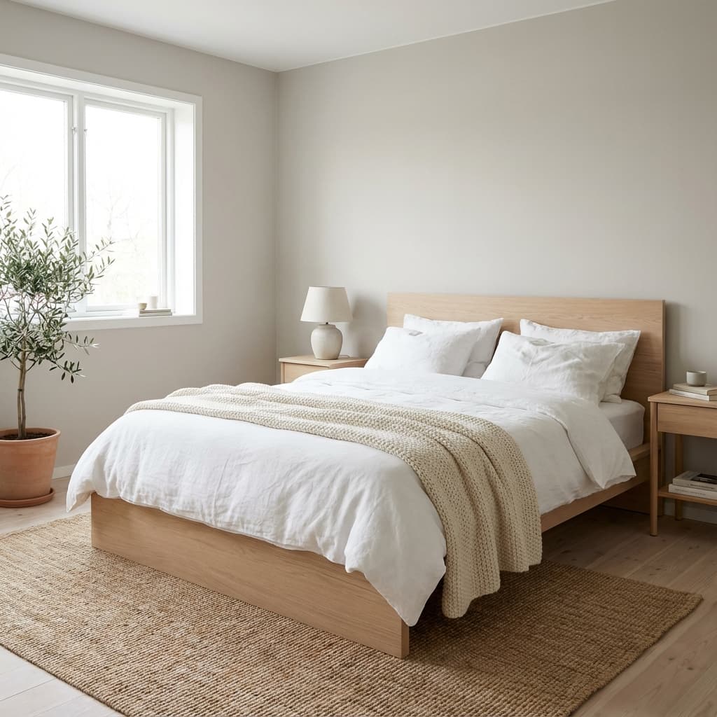 Scandinavian style bedroom