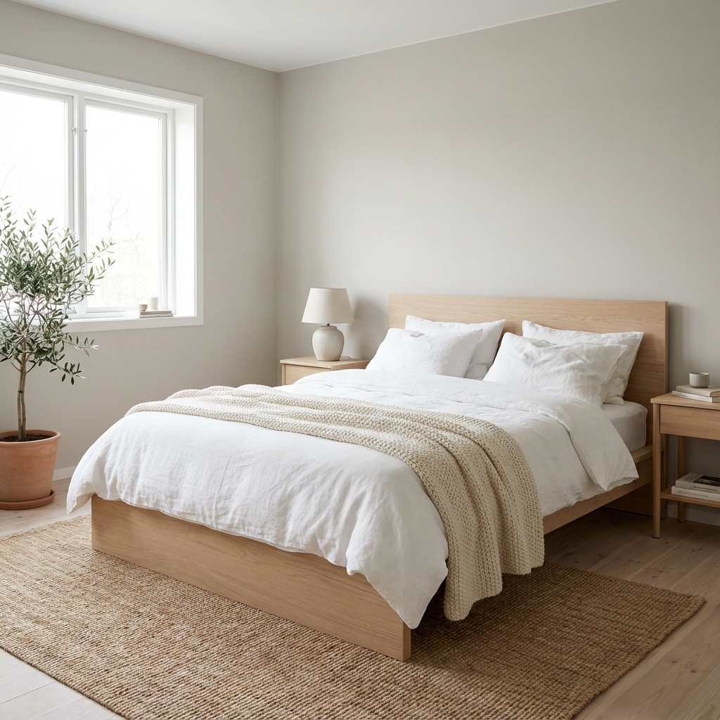 Scandinavian style bedroom